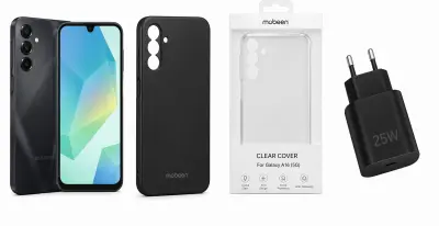 Komplet telefona in dodatkov SAMSUNG GALAXY A16 128GB SENIOR, črn