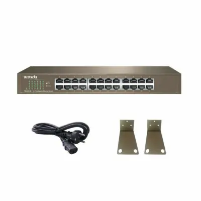 Obnovljeno - kot novo - STIKALO 24-PORT Tenda 100/1000 Rack (TEG1024D)