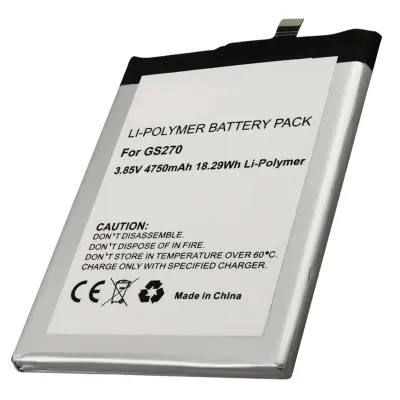 Baterija za Gigaset GS270 Li-polimerna 3.85V 4750mAh 18.3Wh, Črna / Srebrna