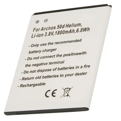 Nadomestna baterija za Archos 50d Helium Li-ion 3.8V 1800mAh, Bela
