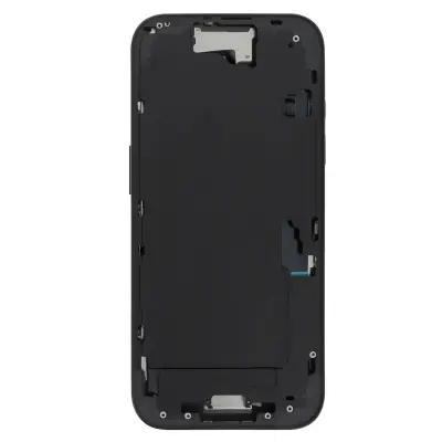 Osrednje ohišje za iPhone 16, natančno in varno prileganje, Črna