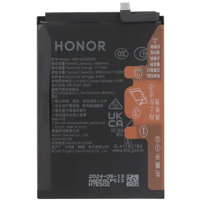 Honor, Originalna baterija za pametni telefon Honor X8a / 90 Lite 4500mAh 3.85V Li-polimer, Črna