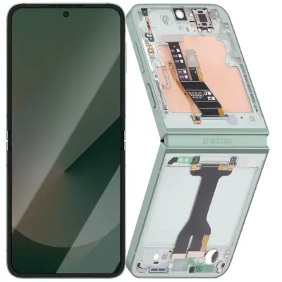 Samsung, Celoten notranji AMOLED zaslon za Galaxy Z Flip 6 Service Pack, Vodno zelena