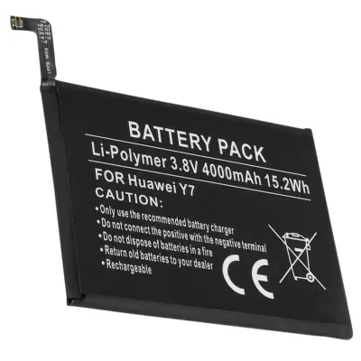 Baterija za pametni telefon Huawei Y7 / Y9 2019 Li-polimer 4000mAh 3.8V 15.2Wh, Črna
