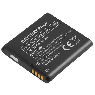Nadomestna baterija za BlackBerry Curve 9360 Li-ion 3,7V 1000mAh 3,7Wh, Črna