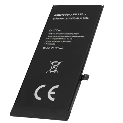 Baterija za pametni telefon iPhone 8 Plus Li-Polimer 3.82V 2691mAh 10.28Wh, Črna
