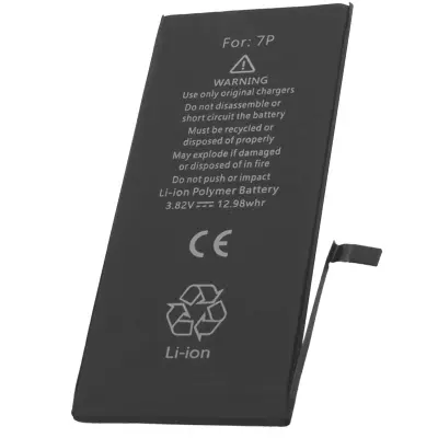 Li-ionska baterija 3,82V za pametni telefon iPhone 7 Plus, Črna