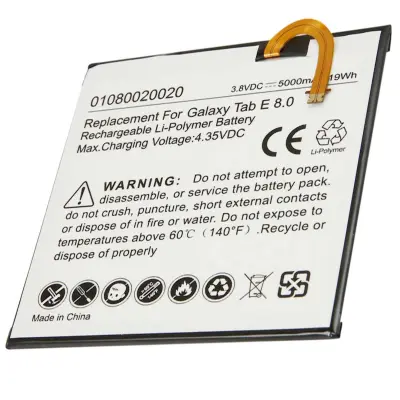 Li-polimerna baterija 4.35V za tablico Samsung Galaxy Tab E 8.0 5000mAh, Bela