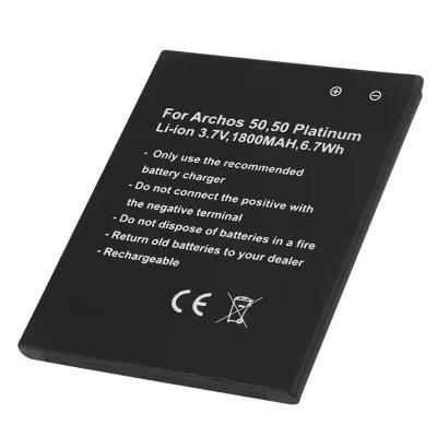 Nadomestna baterija za Archos 50 Helium Platinum Li-ion 3.7V 1800mAh, Črna