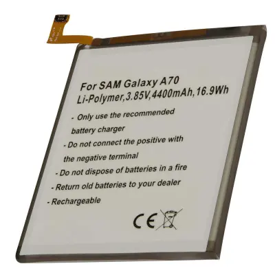 Baterija za pametni telefon Galaxy A70 Li-polimerna 3.85V 4400mAh 16.9Wh, Srebrna