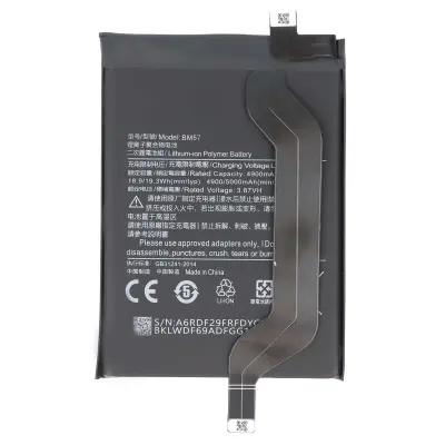 Baterija za Xiaomi Redmi Note 10 Pro Li-polimer 3.87V 5000mAh, Črna