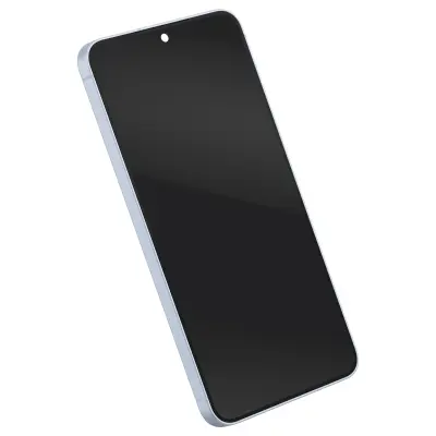 Samsung, Popoln nadomestni AMOLED zaslon za Galaxy S25 Service Pack z ohišjem, Svetlo modra