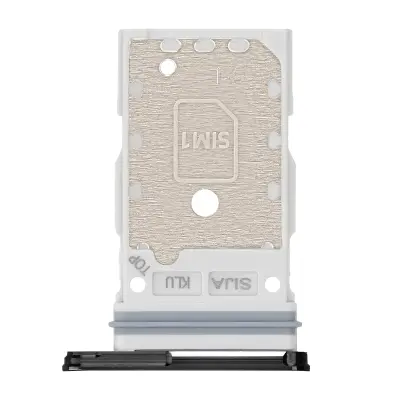 Samsung, Originalni predal za SIM kartico za Galaxy S22 / S22 Plus, dvojni predal za Nano SIM, Črna