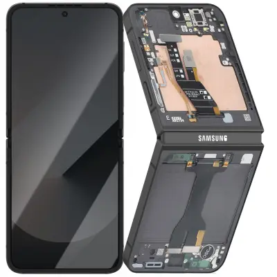 Samsung, Celoten notranji AMOLED zaslon za Galaxy Z Flip 6 Service Pack, Črna