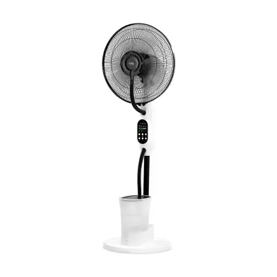75W stoječi ventilator z vodno meglico na kolesih 43cm 2,8L daljinec bel