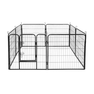 8 delna kovinska modularna ograda za kužke ali mačke 80x80cm