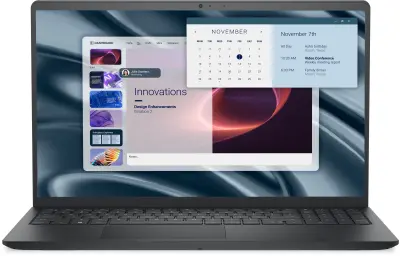 Prenosnik DELL Pro 15 Essential PV15255 39,6 cm (15,6"), 1920x1080, Ryzen 5 7520U, 8 GB RAM, 512 GB SSD, Carbon Black, W11H|Pisarna