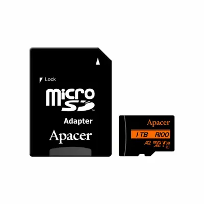 APACER microSD XC 1TB spominska kartica UHS-I U3 R100 V30 A2 AP1TBMCSX10U8-R