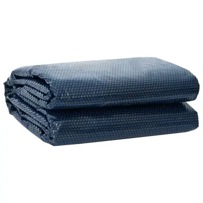 vidaXL Pokrov za bazen visoke kakovosti Črna in modra Ø 549 cm 0,2 mm