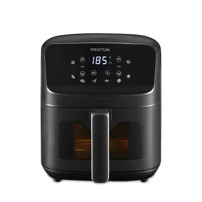 PRIXTON Cvrtnik na Vroč Zrak Cook Organics 4,2 L, 8 Programov, LED Zaslon na Dotik, Okence z Osvetlitvijo, 1500 W,  80–200 °C, Časovnik 60 min