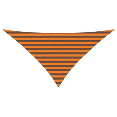 vidaXL Zunanje sončno senčno platno Oranžna in Rjava 2,5 x 2,5 x 3,5 m