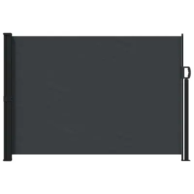 vidaXL Zložljivo stransko senčilo Črna 300 x 170 cm Poliester