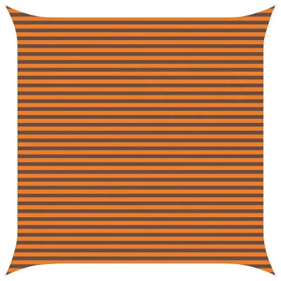 vidaXL Zunanje sončno senčno platno Oranžna in Rjava 4,5 x 4,5 m