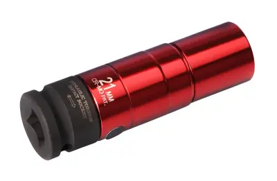 Udarna Nasadna Ključa SW 21 iz Krom-Molibden Jekla, 21 mm, 100 mm, Industrijska Kakovost za Profesionalno Uporabo
