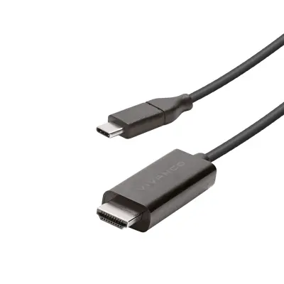 Kabel VIVANCO USB-C/HDMI 4K/60HZ M-M 1,5 m, črn