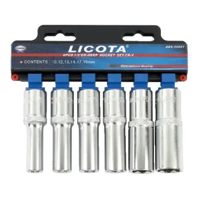 Komplet nasadnih ključev 1/2 col Super Lock, 10-19 mm, dolgo življenjsko dobo
