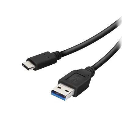 Kabel VIVANCO USB-C/USB-A 5GBIT/S M-M 1 m, črn