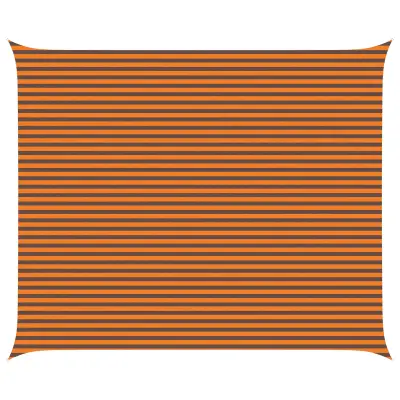 vidaXL Sončno platno Oranžna in Rjava 6 x 5 m 100% poliester Oxford