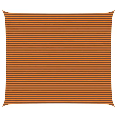 vidaXL Sončno platno Oranžna in Rjava 7 x 6 m 100% poliester Oxford