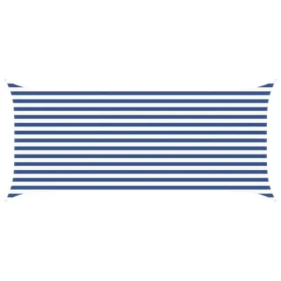 vidaXL Sončno platno Modra in bela 4,5 x 2 m 100% poliester Oxford