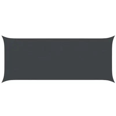 vidaXL Sončno platno Črna 6 x 2,5 m 100% poliester Oxford