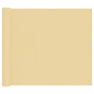vidaXL Balconska mreža Peščena 100 x 600 cm Oxford tkanina