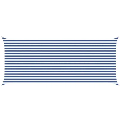 vidaXL Sončno platno Modra in bela 6 x 2,5 m 100% poliester Oxford