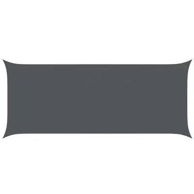 vidaXL Sončno platno Antracit 6 x 2,5 m 100% poliester Oxford