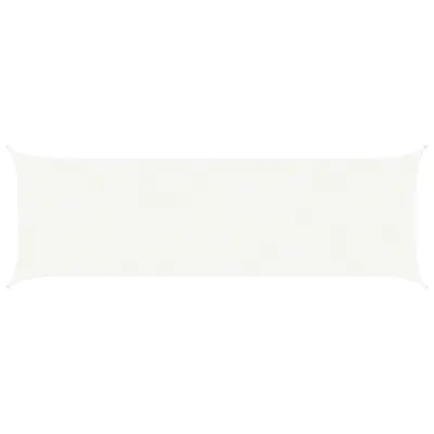 vidaXL Sončno platno Bela 6 x 2 m 100% poliester Oxford