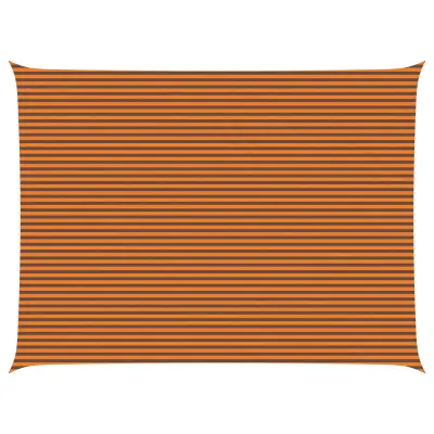 vidaXL Sončno platno Oranžna in Rjava 8 x 6 m 100% poliester Oxford