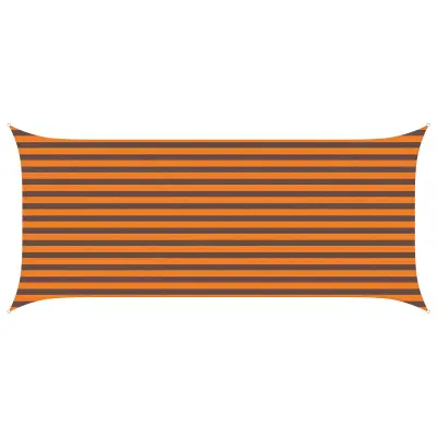 vidaXL Sončno platno Oranžna in Rjava 4,5 x 2 m 100% poliester Oxford