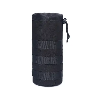 Taktična torbica za steklenico za vodo, združljiva z Molle sistemom, za pohodništvo Black