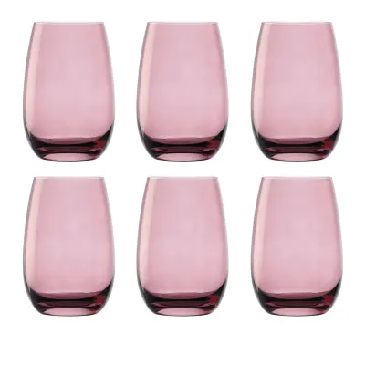 Barvni kozarci ELEMENTS 6er set, sivo vijolična, 335 ml