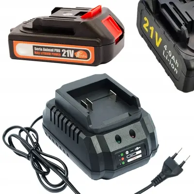 Set Napajanja – Litij-Ionska Baterija 21V 1.5Ah In Hitri Polnilec 21V 1.2A | Združljivo Z Makita 18V–21V