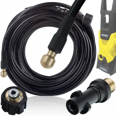 Hydroclean Proflex 15M – Brizgalna Cev Za Čiščenje Cevi Z Medeno Šobo In Adapterjem Kärcher Bayonet