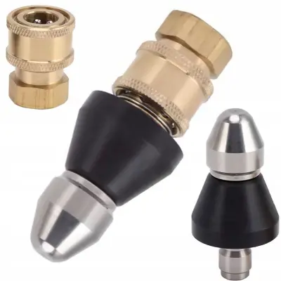 Jetclear Fix 7X Šoba Za Kalizacjacijo – 7 Odprtin, 1/4" Navoj, Nerjaveče Jeklo | Za Čiščenje Cevi In Odtočnih Cevi