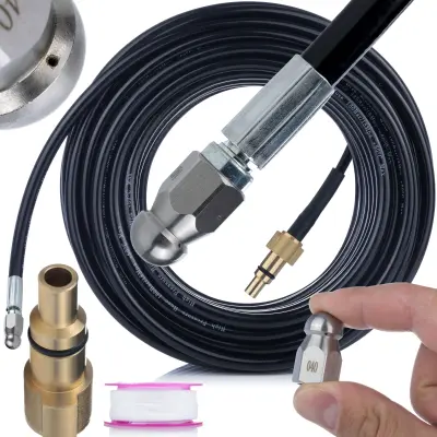 Kanalizacijska Cev 20 M Od Zamenljivo Šobo Lavor Novi Tip | 200 Bar, 60°C, Navoj 1/4", Nadomestni Del Za Visokotlačni Čistilnik Lavor