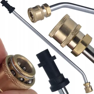 Nadomestni Del Za Visokotlačni Čistilnik Kärcher K2–K7 Jetpro Brizgalna Cev 58 Cm Koti 30° Mosiđ Brass Hitro Spojka