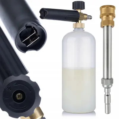 Set Penilna Šoba 1L In Brizgalna Cev 1/4 QC – Nadomestni Del Za Visokotlačni Čistilnik Kränzle D10 Light Line K1050P