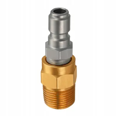 M22M–3/8 Hitro Spojka Vtič – Zunanji Navoj M22, 3/8", Pocinkana Jeklo | Za Airless Brizgalne Naprave, Pištole, Brizgalne Cevi